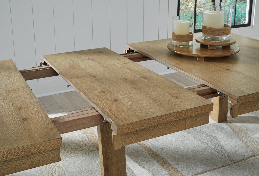 Galliden Light Brown Dining Extension Table