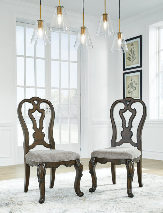 Maylee Dark Brown Dining Chair (Set of 2)