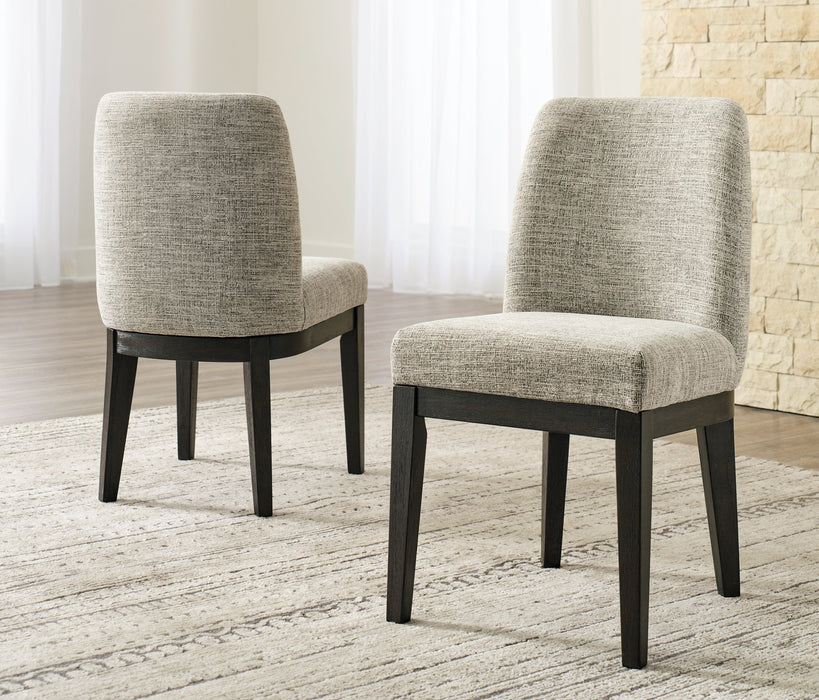 Burkhaus Dark Brown Dining Chair (Set of 2)