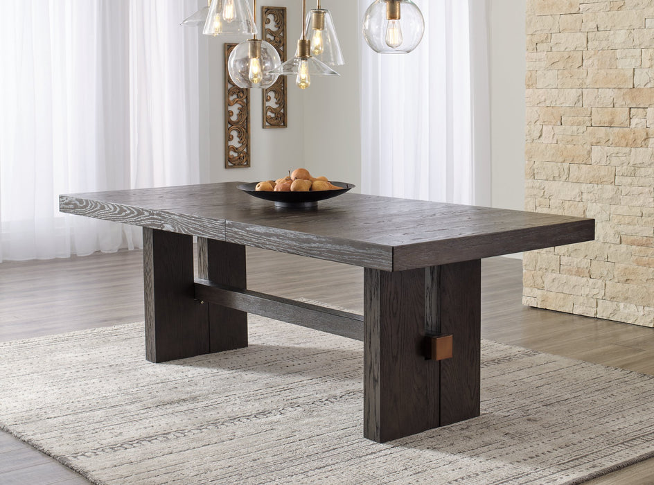 Burkhaus Dark Brown Dining Extension Table