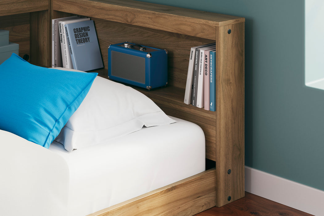 Deanlow Bookcase Storage Bed