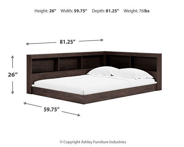 Piperton Youth Bookcase Storage Bed