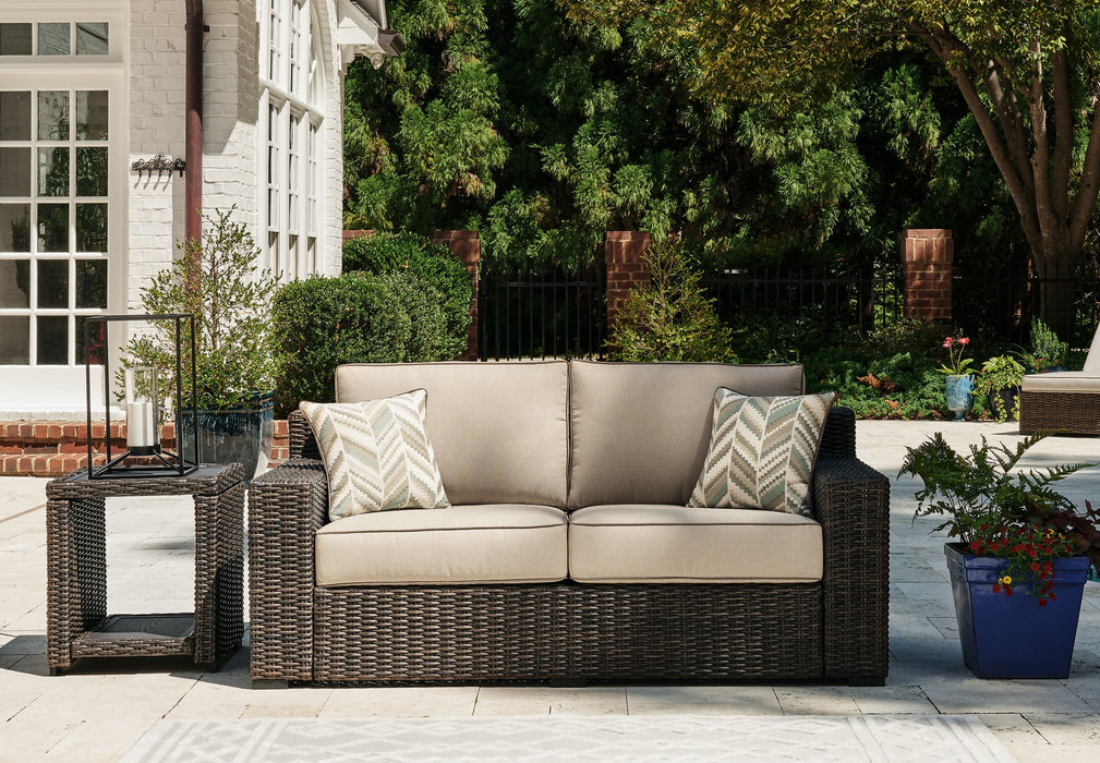 Coastline Bay Outdoor Loveseat with Cushion