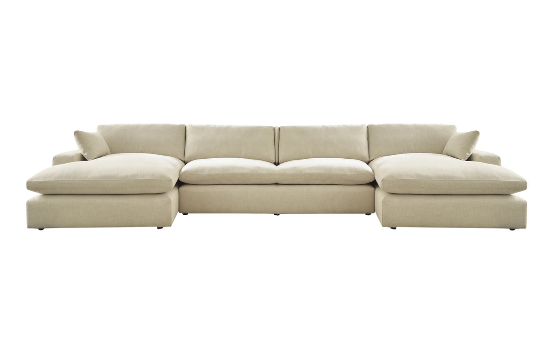 Elyza 4-Piece Double Chaise Sectional