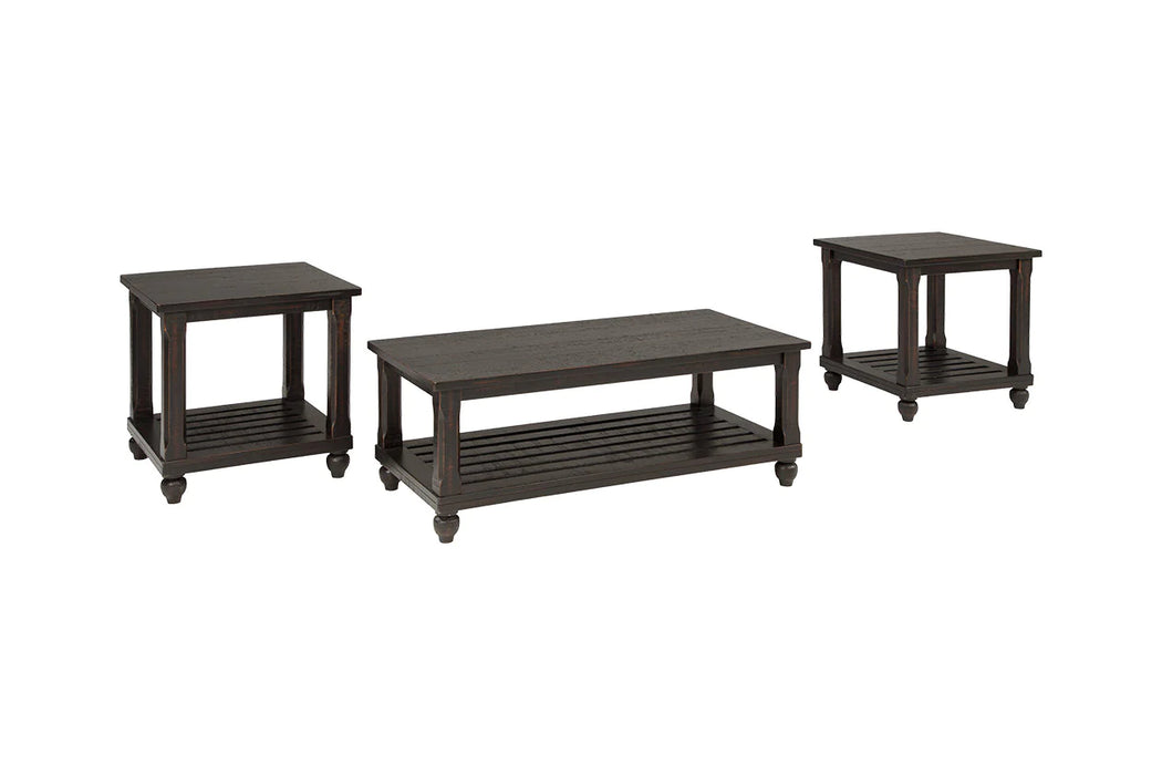 Mallacar Black Table, Set of 3