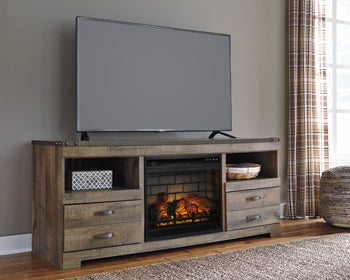 Trinell 63" TV Stand with Electric Fireplace