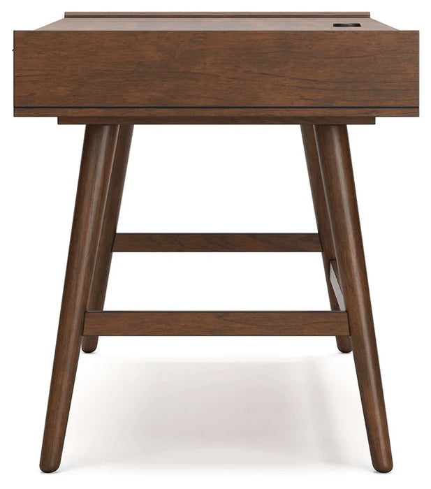 Lyncott Home Office Desk with Chair in Brown