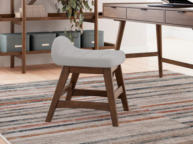 Lyncott Home Office Desk with Chair in Brown