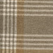 Close-up of Olsberg loveseat accent pillow fabric, featuring a plaid pattern in earthy tones with a soft, textured weave.