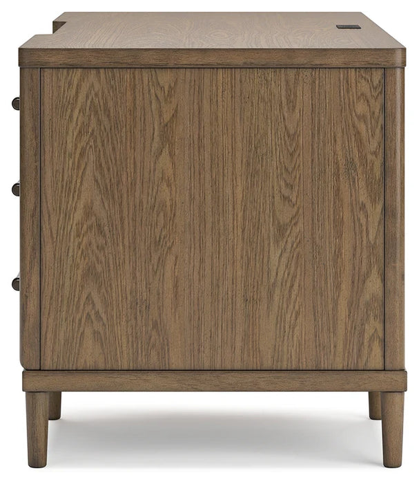 Roanhowe Home Office Desk and Storage in Brown