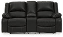 Calderwell Power Reclining Loveseat with Console image